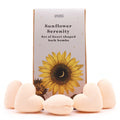 Bath Heart Gift Set – 5 hartvormige badbruisbommen Sunflower Serenity - Opgezette Werelden